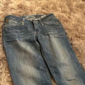 Skinny light denim jeans